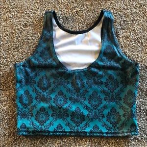 Blackmilk Wallpaper Octo Reversible Crop Top